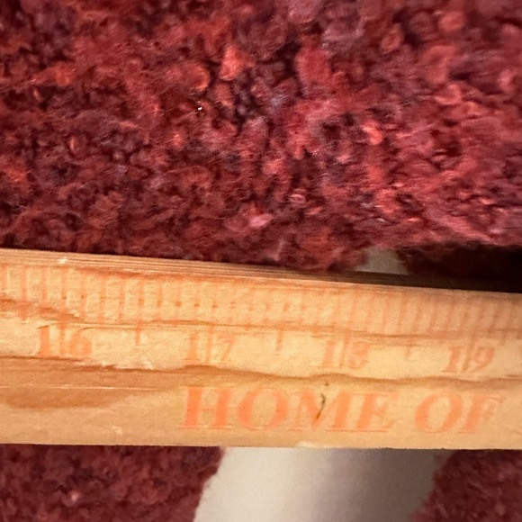 WHITE HOUSE BLACK MARKET Red side zip exaggerated collar woman soft sweater XS - Picture 9 of 12